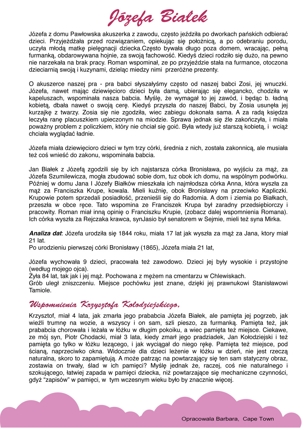 ALBUM RODOWY 64 BIALKI
